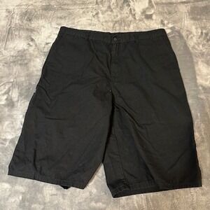 Dickies Mens Black Cargo Shorts Work Utility Casual Size 36